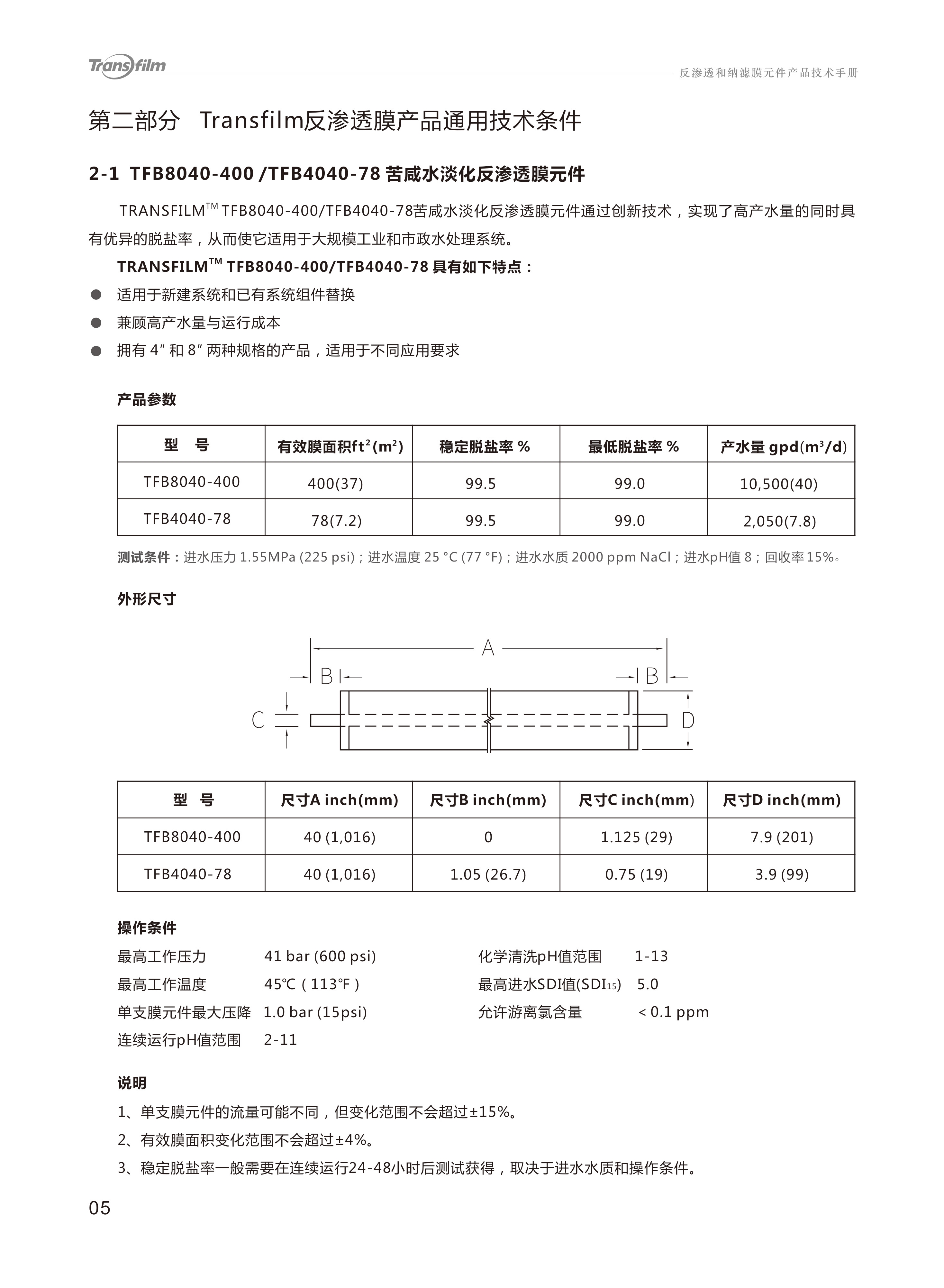 Transfilm反渗透膜，湶膜（Transfilm），湶膜膜反渗透膜