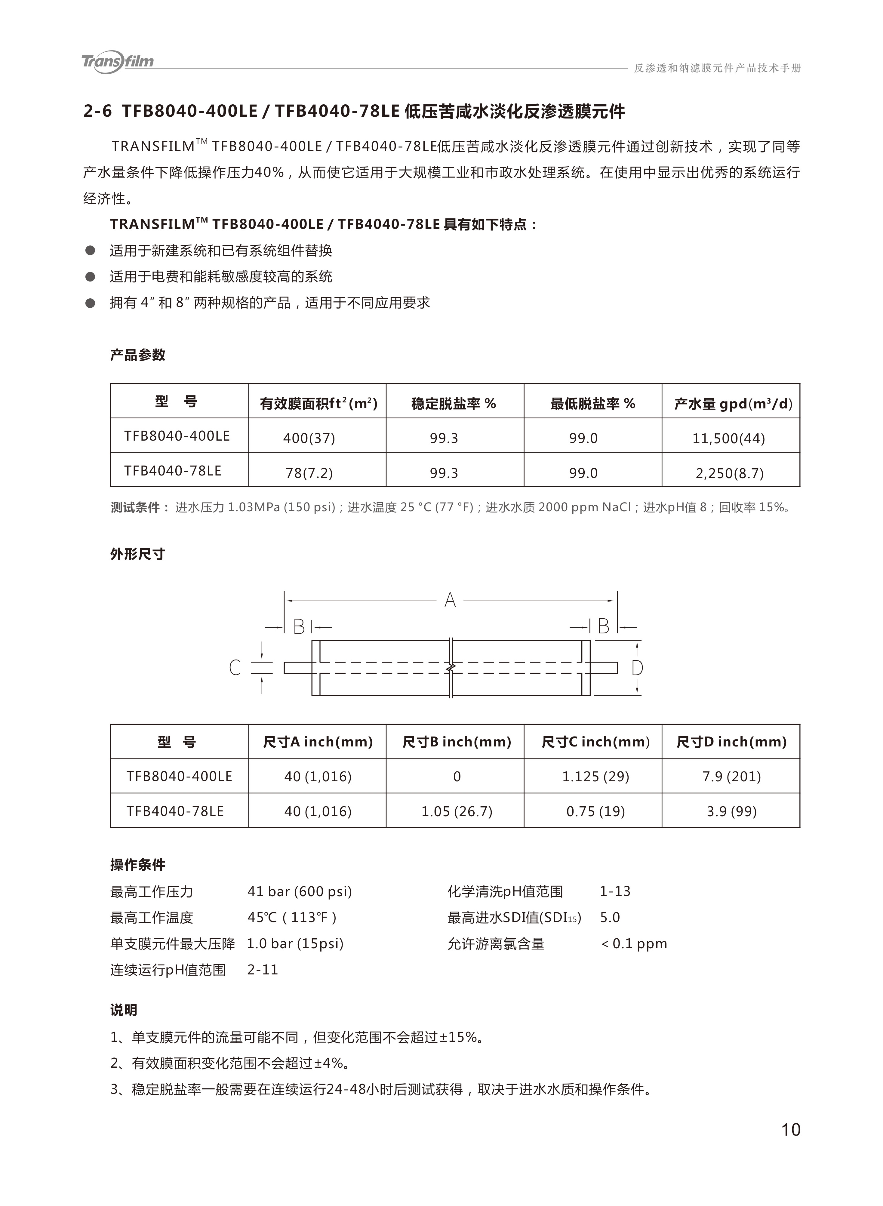Transfilm反渗透膜，湶膜（Transfilm），湶膜膜反渗透膜