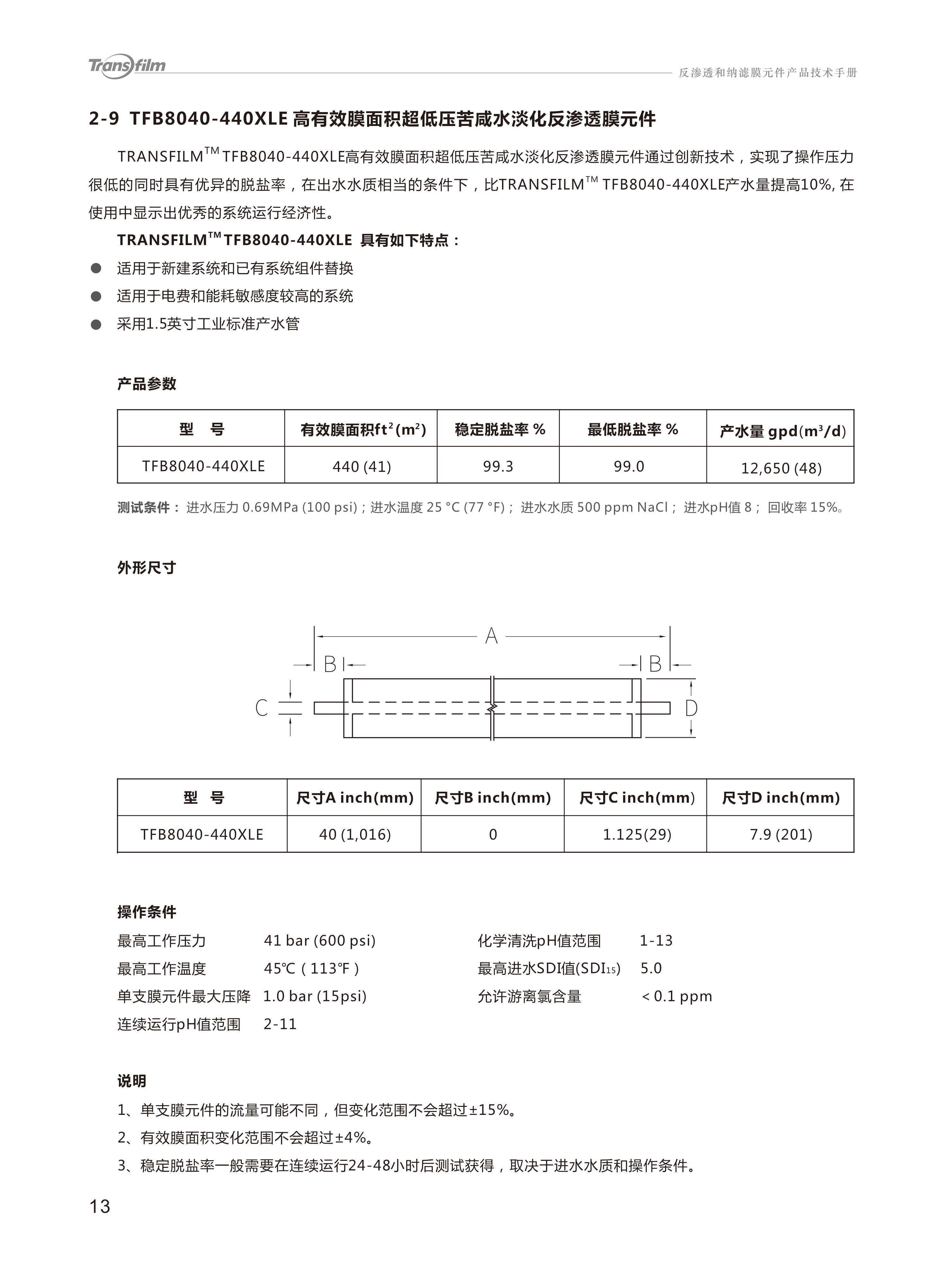 Transfilm反渗透膜，湶膜（Transfilm），湶膜膜反渗透膜