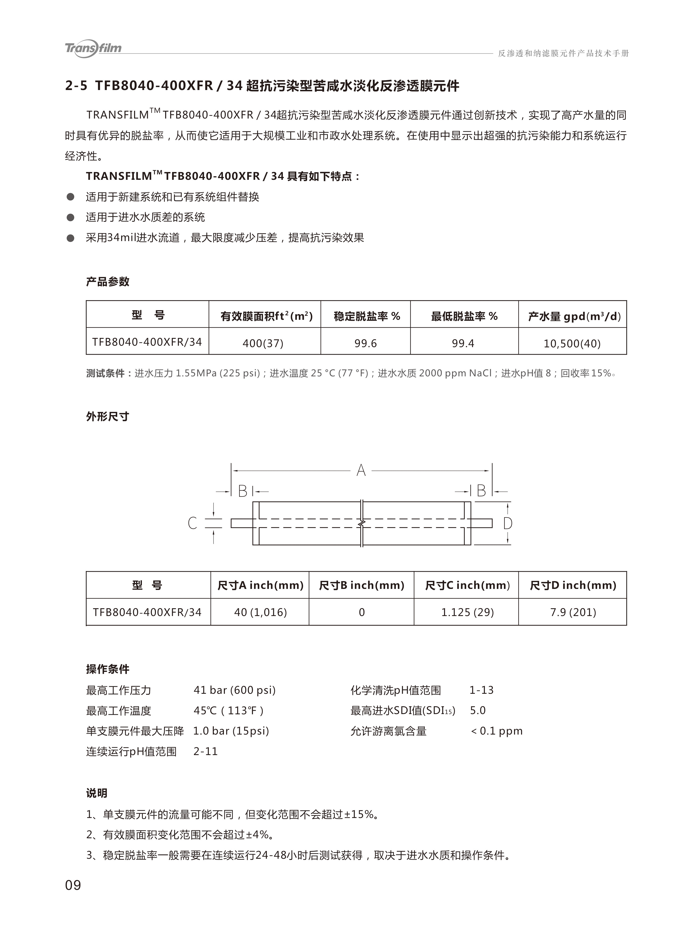 Transfilm反渗透膜，湶膜（Transfilm），湶膜膜反渗透膜