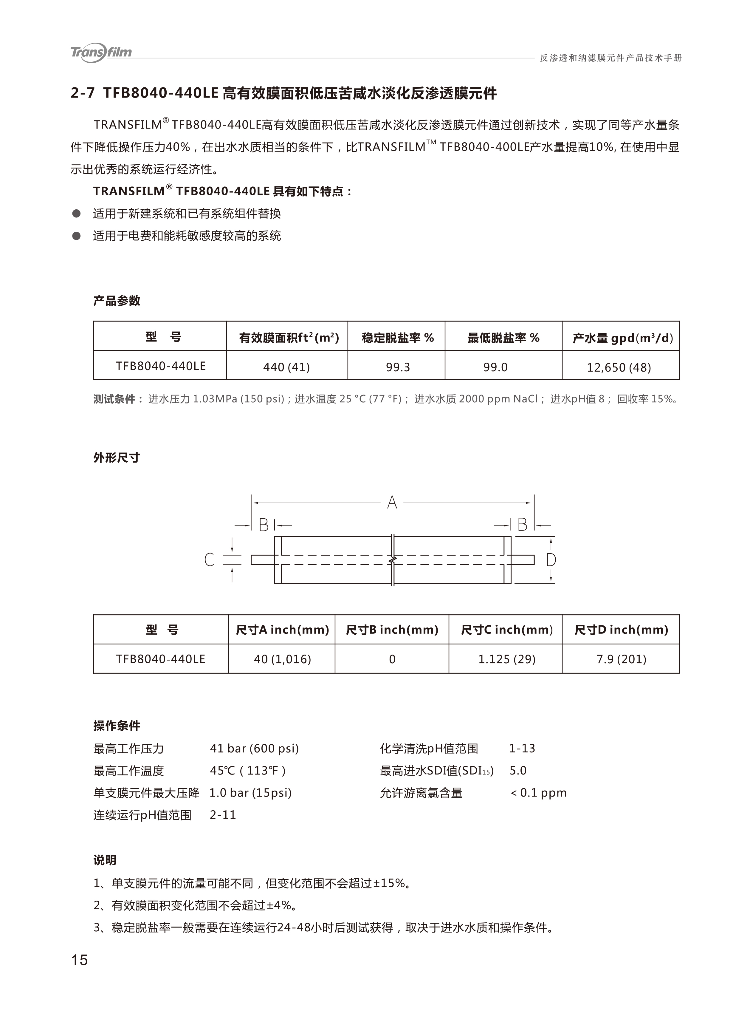 Transfilm反渗透膜，溴膜（Transfilm），溴膜反渗透膜