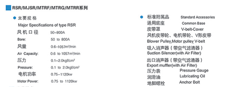罗茨风机MTRF